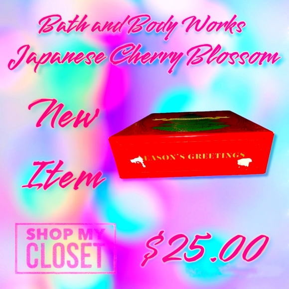 BATH AND BODY WORKS JAPANESE CHERRY BLOSSOM HOLIDAY GIFT SET - Picture 6 of 9